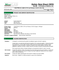 Thumbnail of document Data Sheet - N-Pentane - 1265